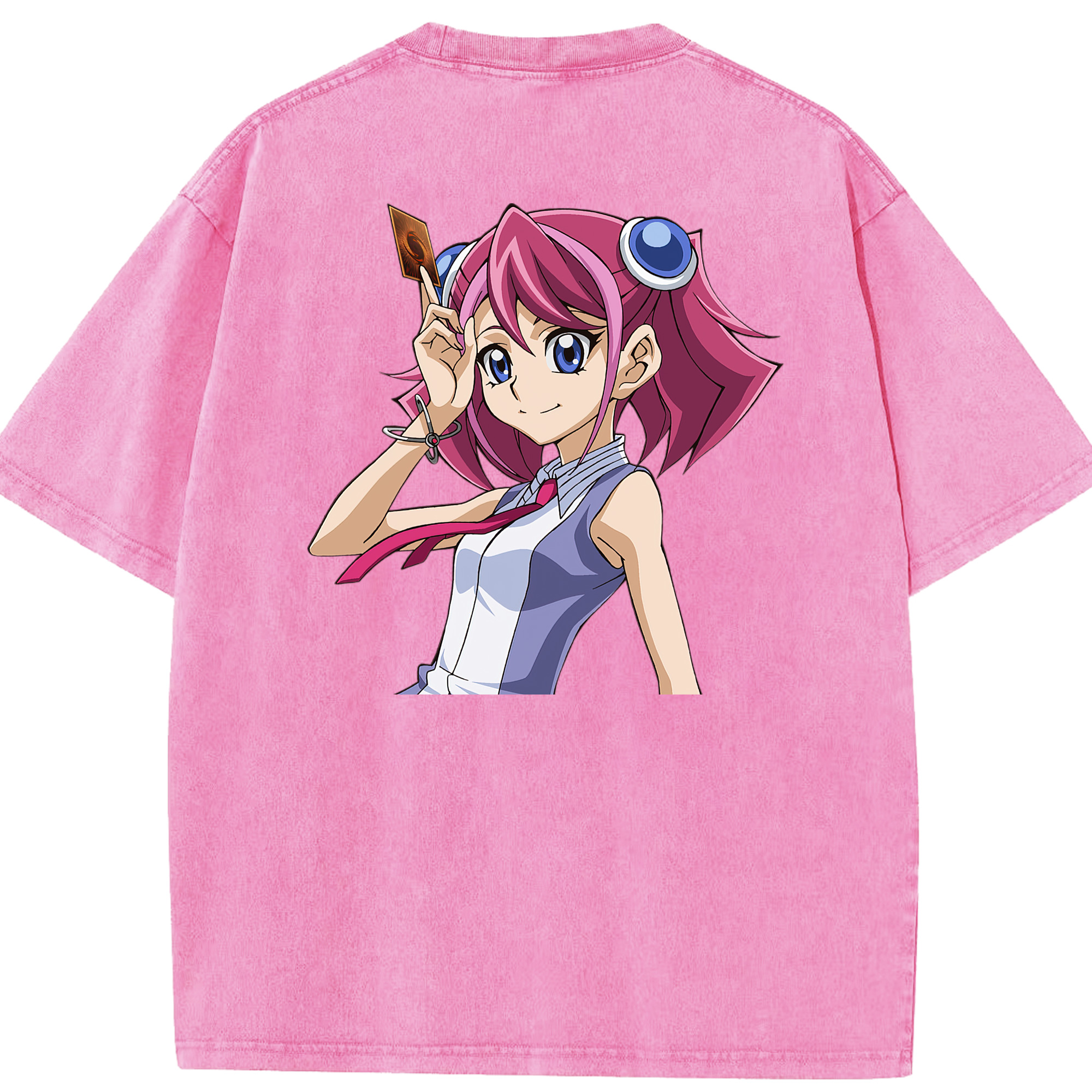 （画像用） 遊☆戯☆王 Yu-Gi-Oh! 綿100% ヴィンテージ風 半袖Tシャツ（背面プリント）